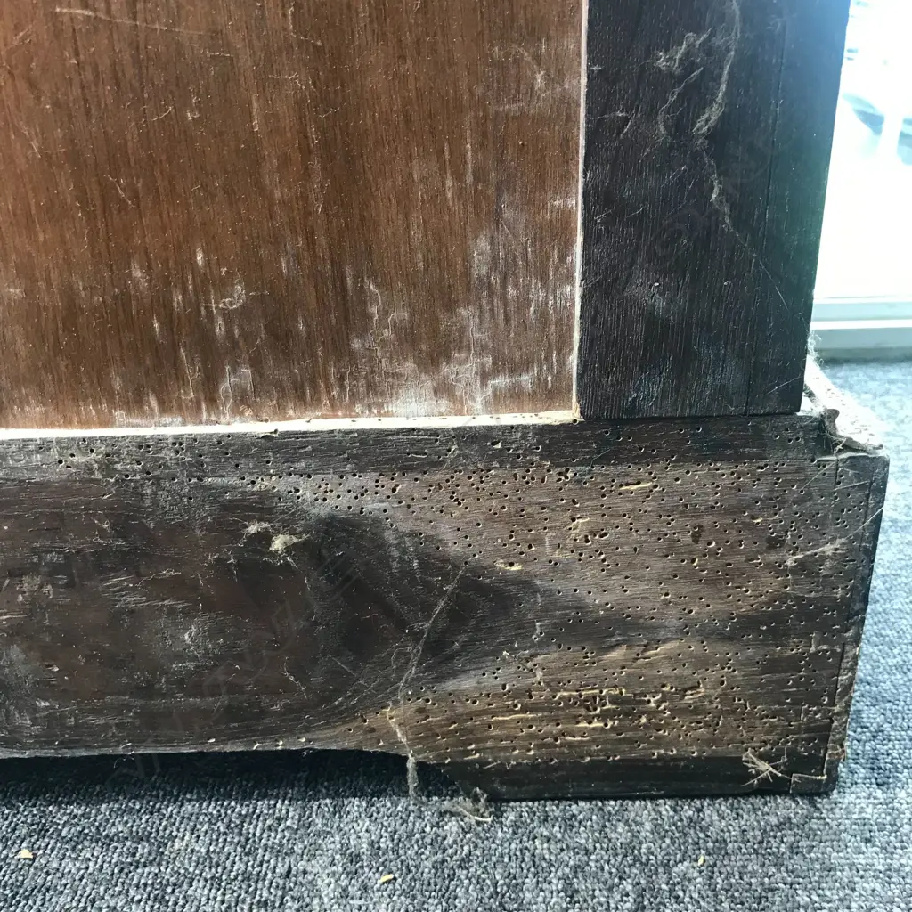 An impressive 19thC French ebonised and pietra dura pier cabinet Image 1++