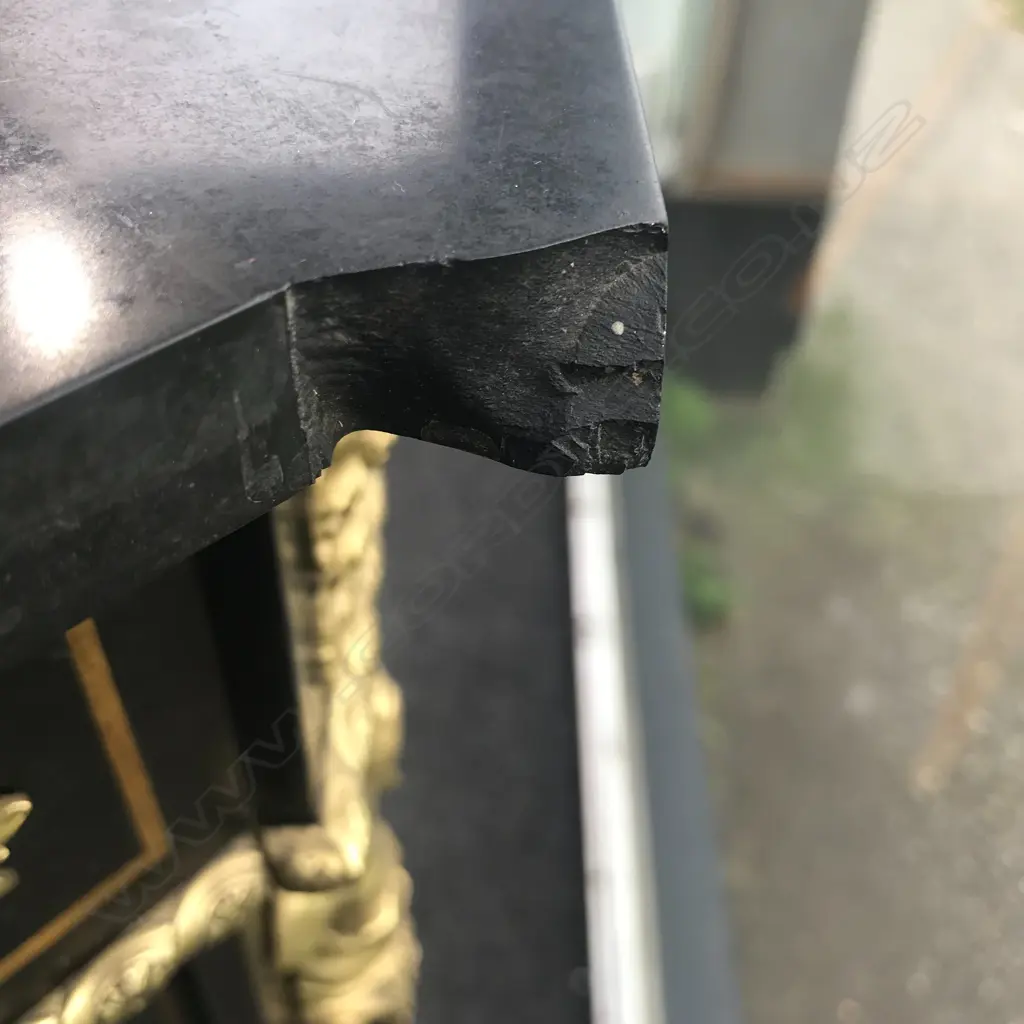 An impressive 19thC French ebonised and pietra dura pier cabinet Image 1++