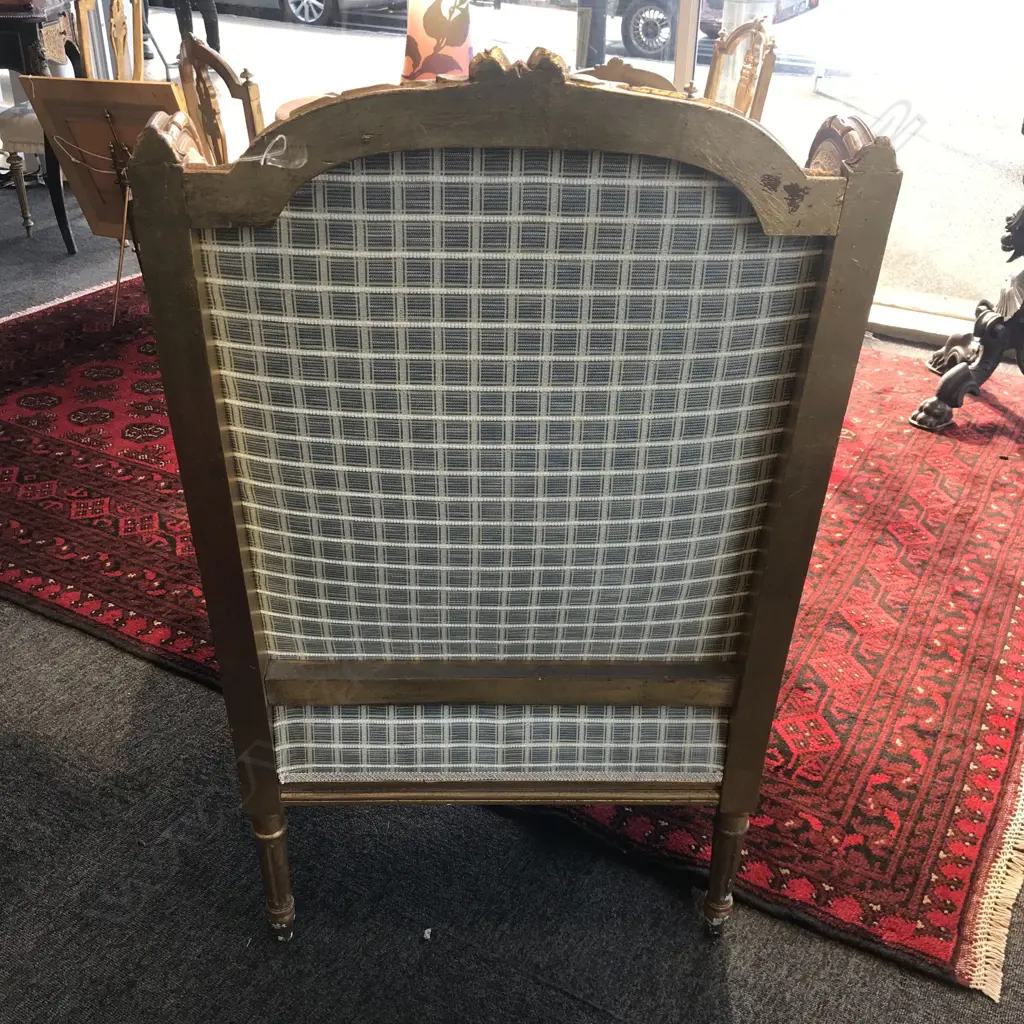 A pair of French Louis XVI style bergères Image 1++