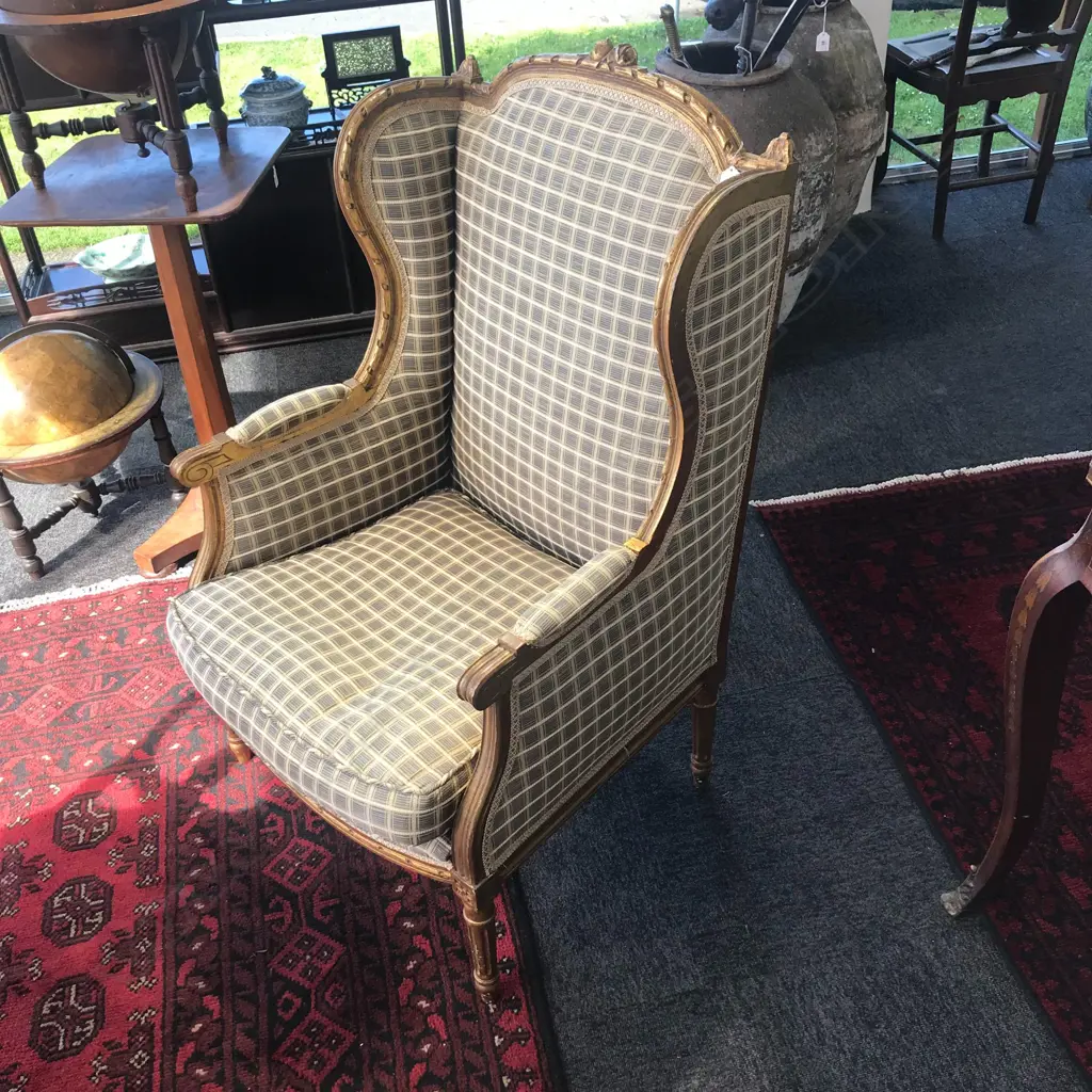 A pair of French Louis XVI style bergères Image 1++