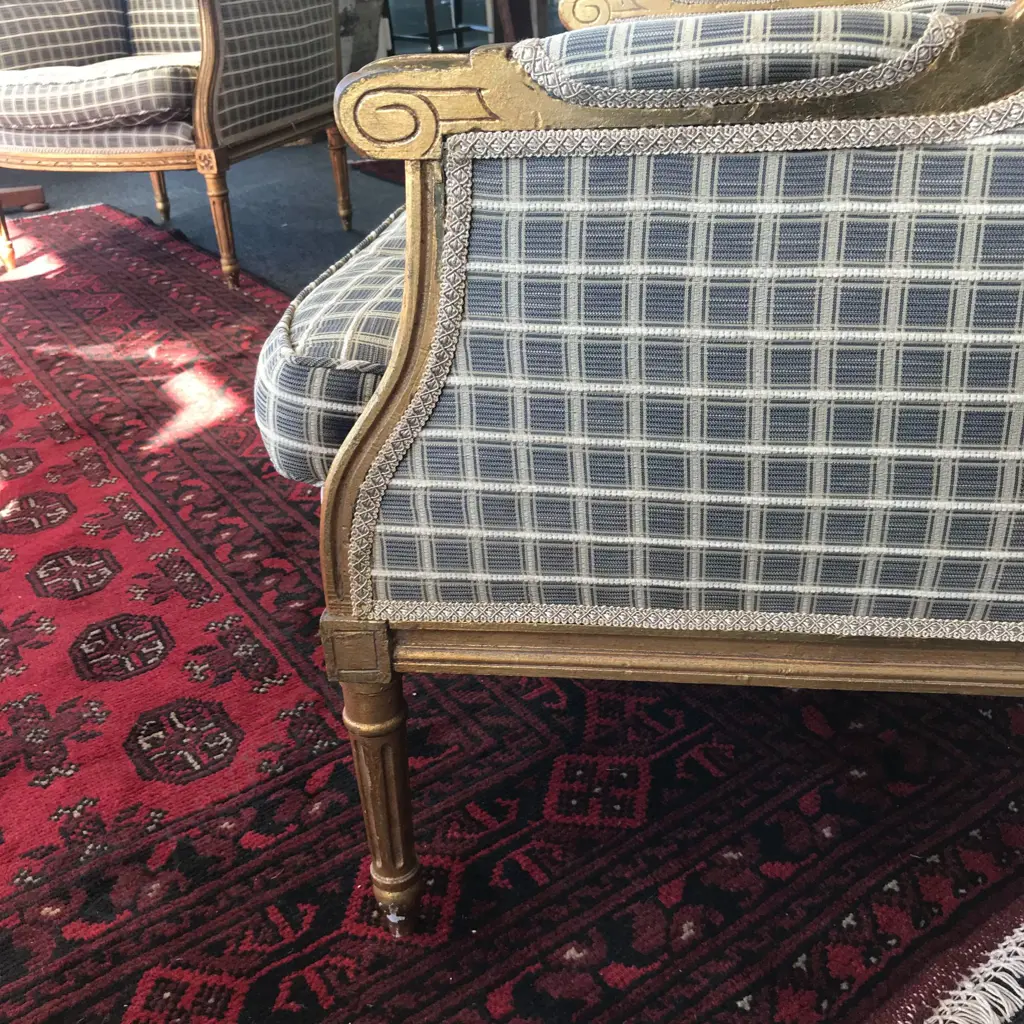 A pair of French Louis XVI style bergères Image 1++