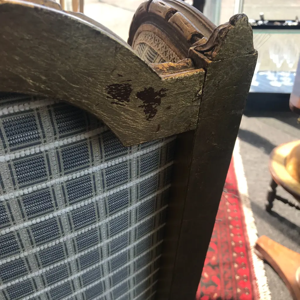 A pair of French Louis XVI style bergères Image 1++