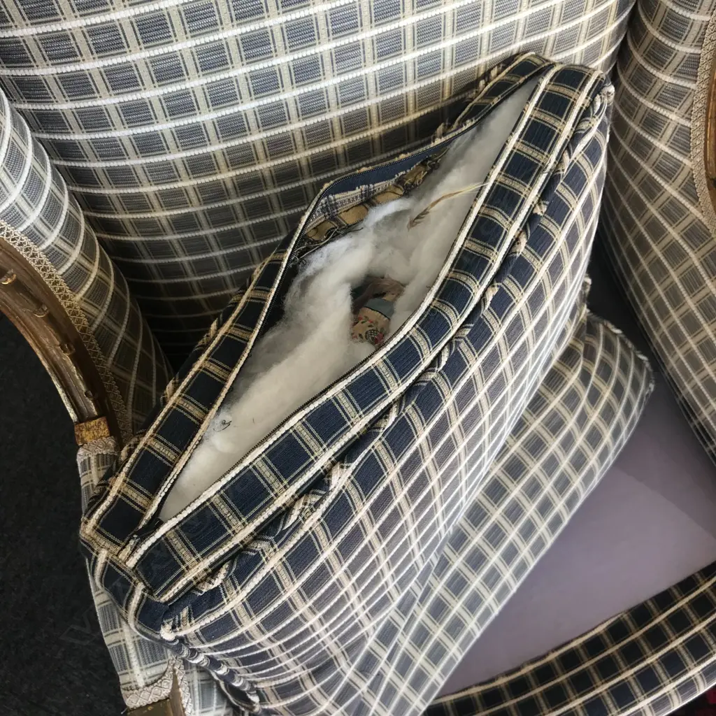 A pair of French Louis XVI style bergères Image 1++