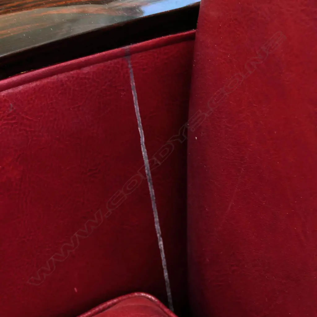 A French Art Deco style two-seater club sofa Image 1++