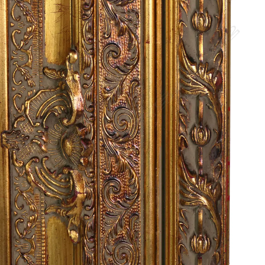 A large French style gilt framed mirror Image 1++