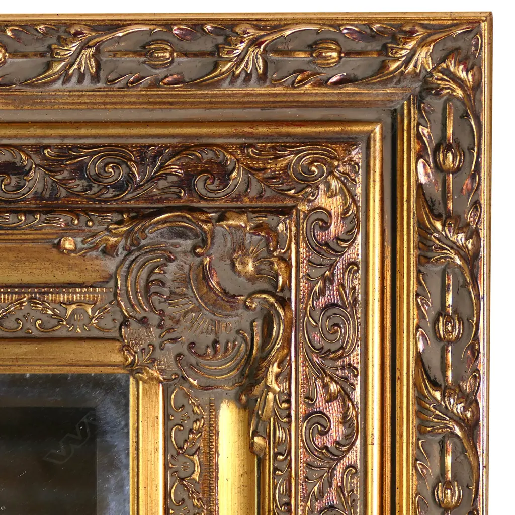 A large French style gilt framed mirror Image 1++