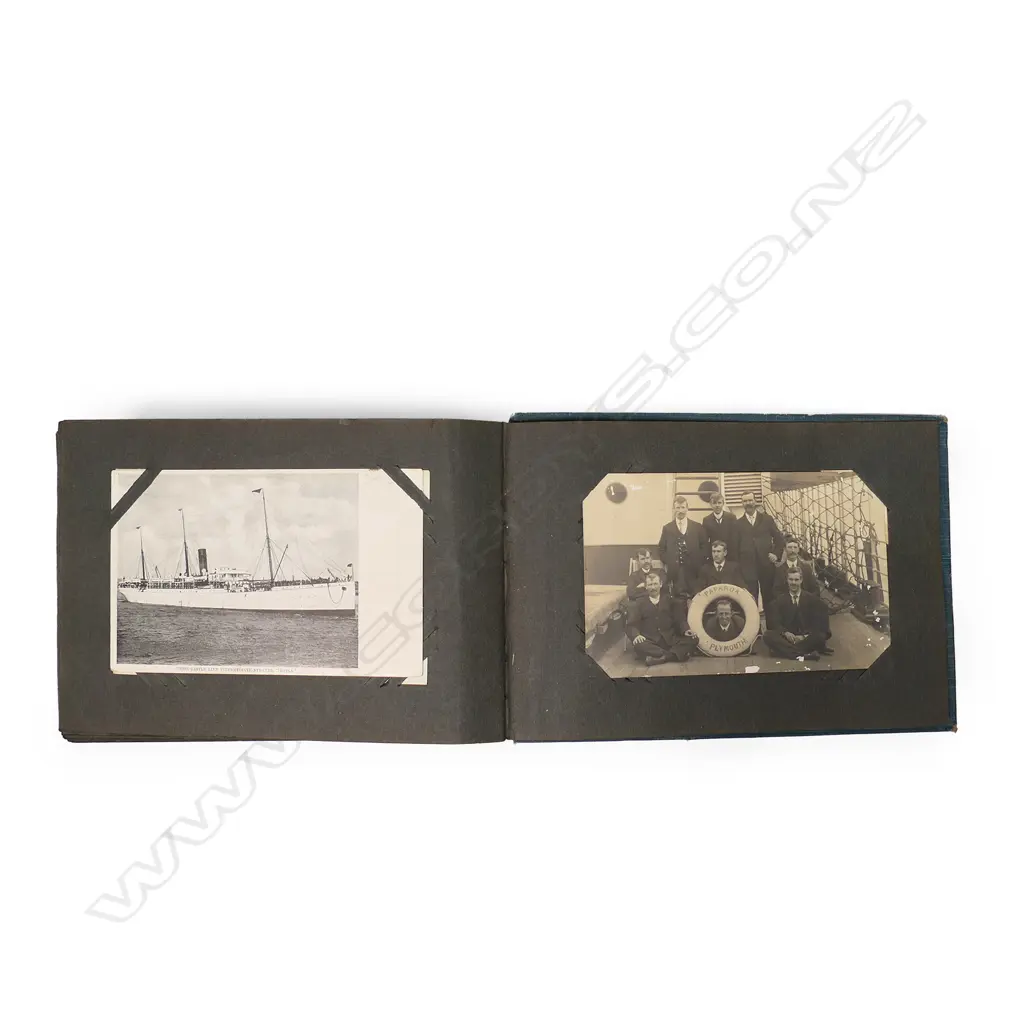 A small vintage postcard album, contain one hundred shipping postcards including many from New Zealand. Image 1++