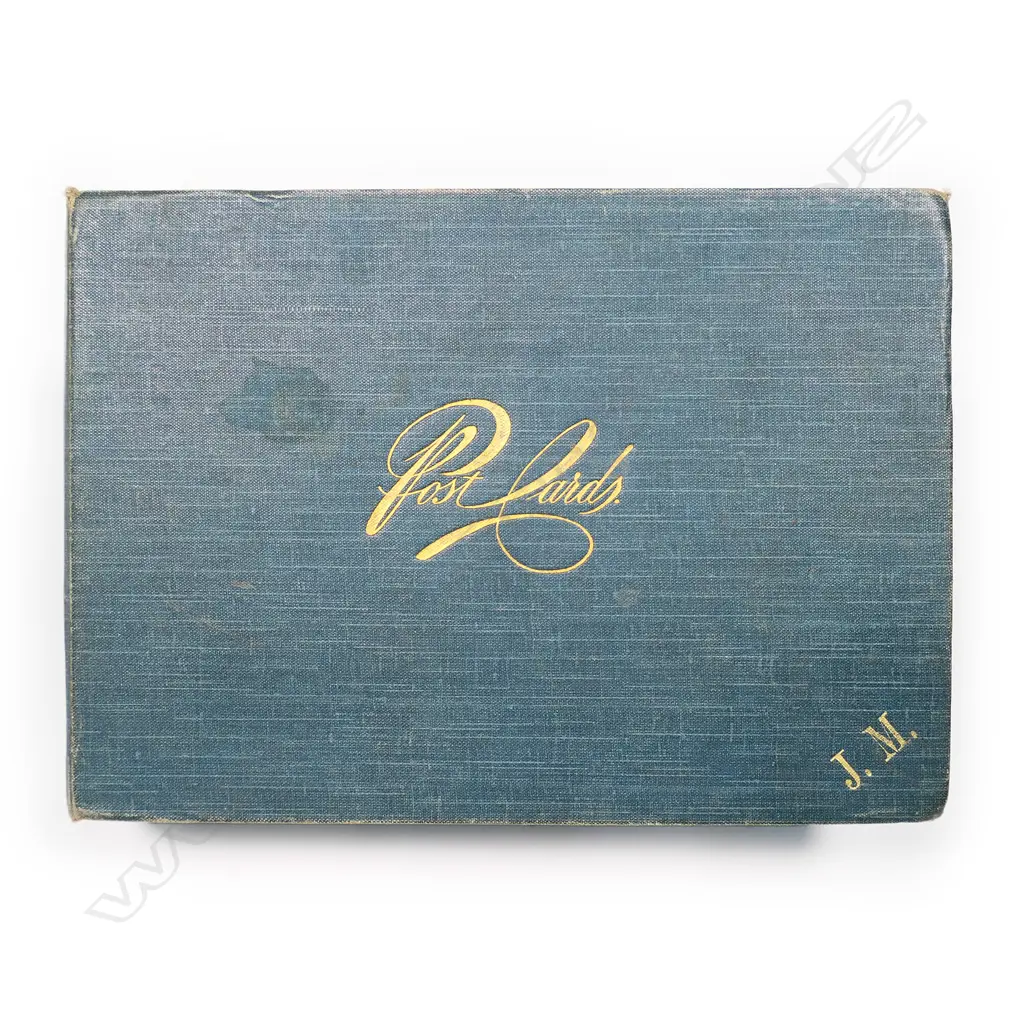 A small vintage postcard album, contain one hundred shipping postcards including many from New Zealand. Image 1++