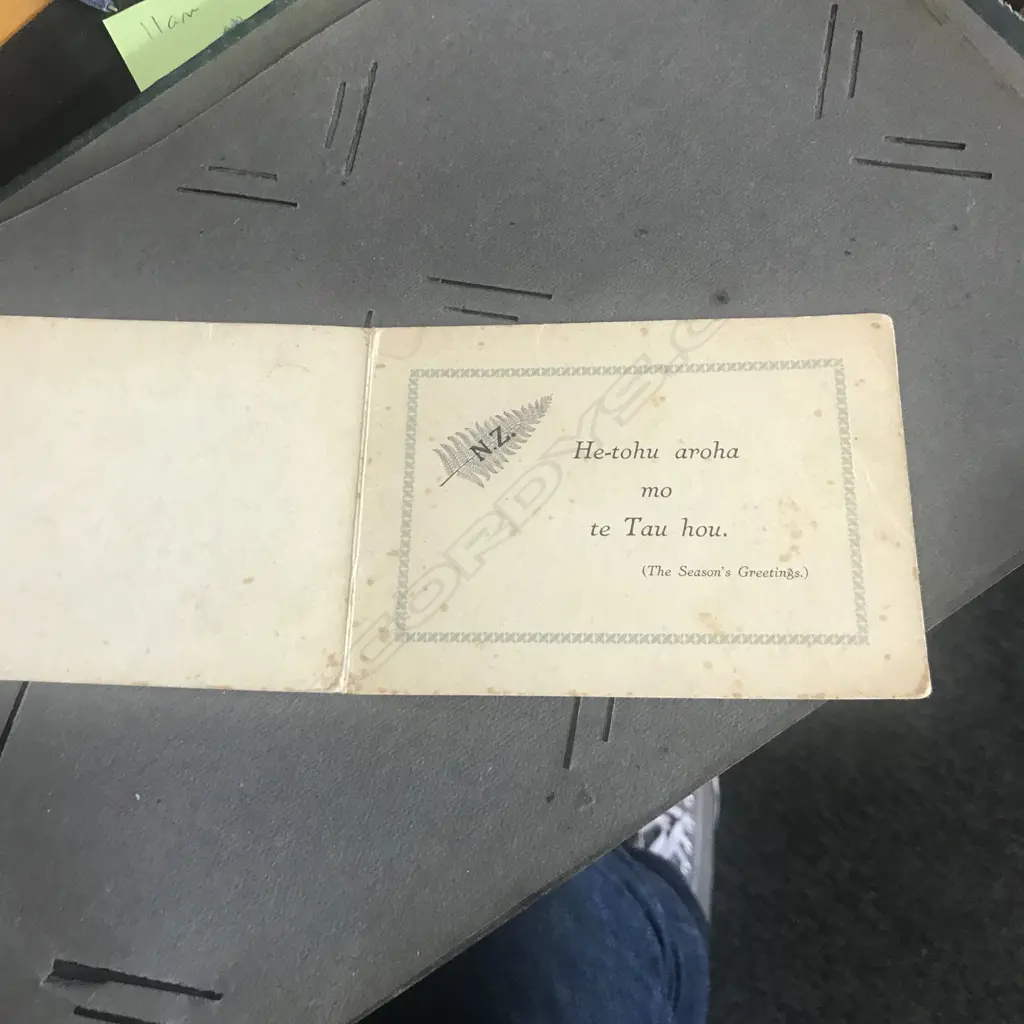 An Edwardian postcard album, contains two hundred and forty-one cards including Louis Wain, Mabel Lucie Attwell, various WWI cards, NZ rugby 1906, Māori rugby tour 1926, greetings cards, etc. Image 1++