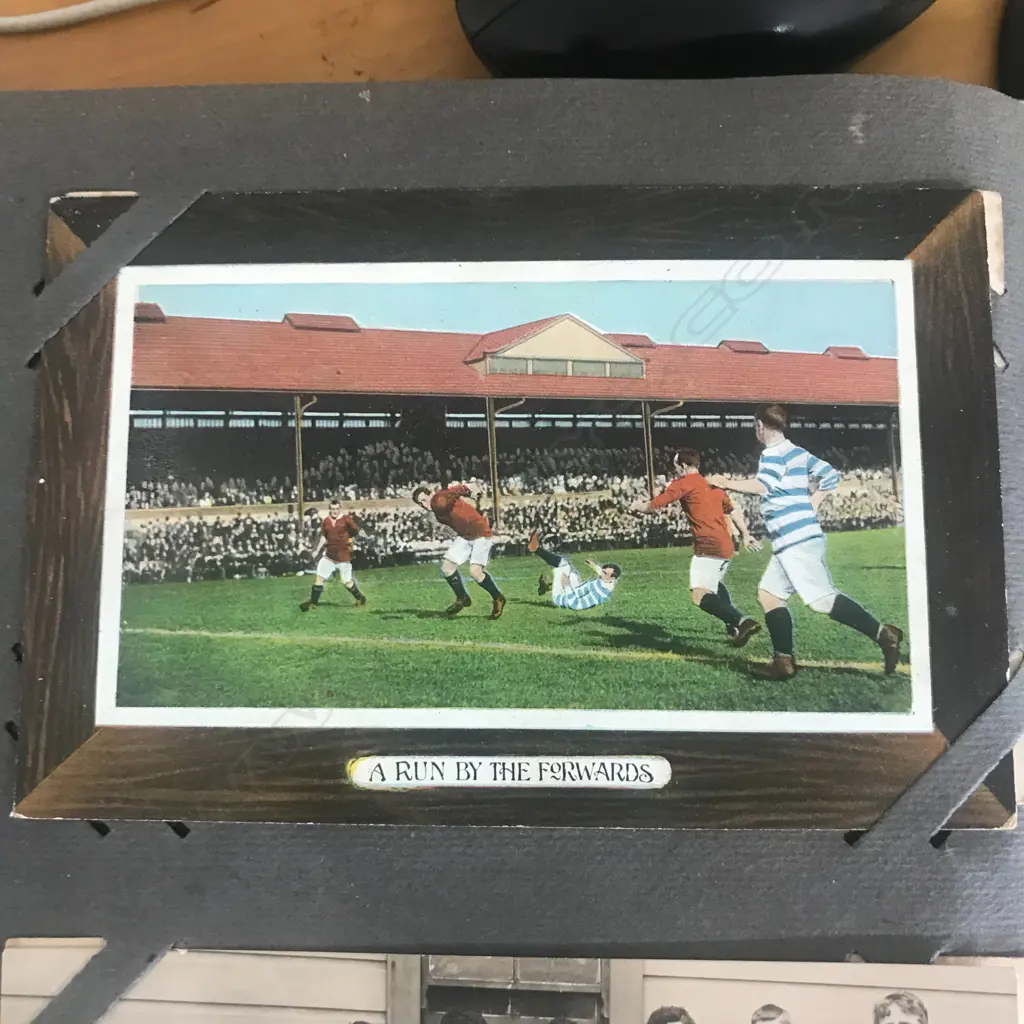 An Edwardian postcard album, contains two hundred and forty-one cards including Louis Wain, Mabel Lucie Attwell, various WWI cards, NZ rugby 1906, Māori rugby tour 1926, greetings cards, etc. Image 1++