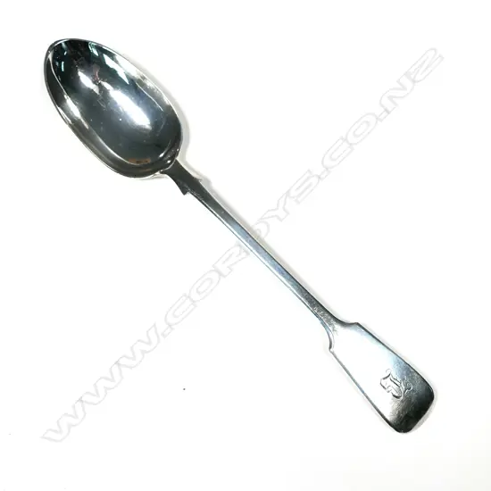 A Vict. silver pie spoon, fiddle pattern