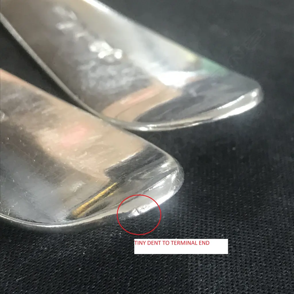 A pair of Geo III Scottish silver pie spoons Image 1++