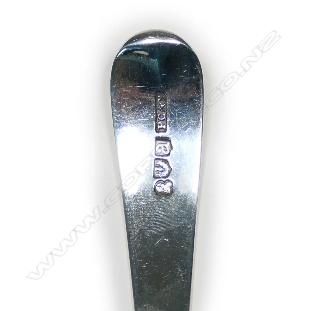 A Geo III Scottish silver sauce ladle, Old English pattern, Edinburgh 1806 by Cunningham & Simpson. 22gm, Image 1++