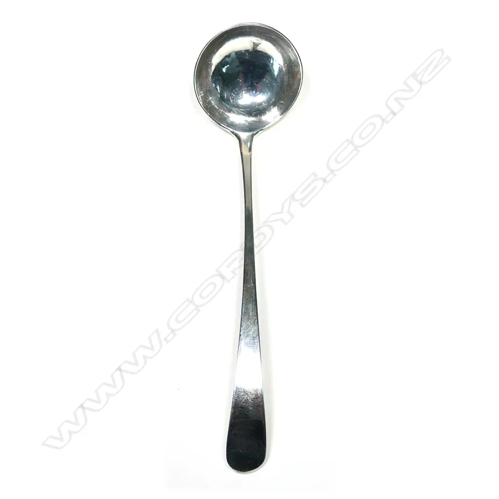 A Geo III Scottish silver sauce ladle, Old English pattern, Edinburgh 1806 by Cunningham & Simpson. 22gm, Image 1++