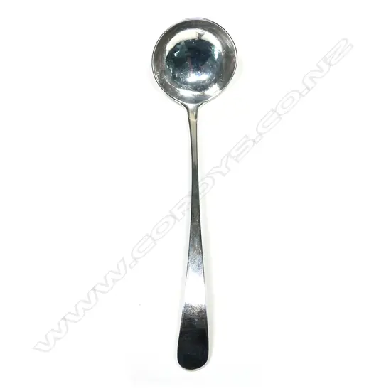 A Geo III Scottish silver sauce ladle, Old English pattern, Edinburgh 1806 by Cunningham & Simpson. 22gm,