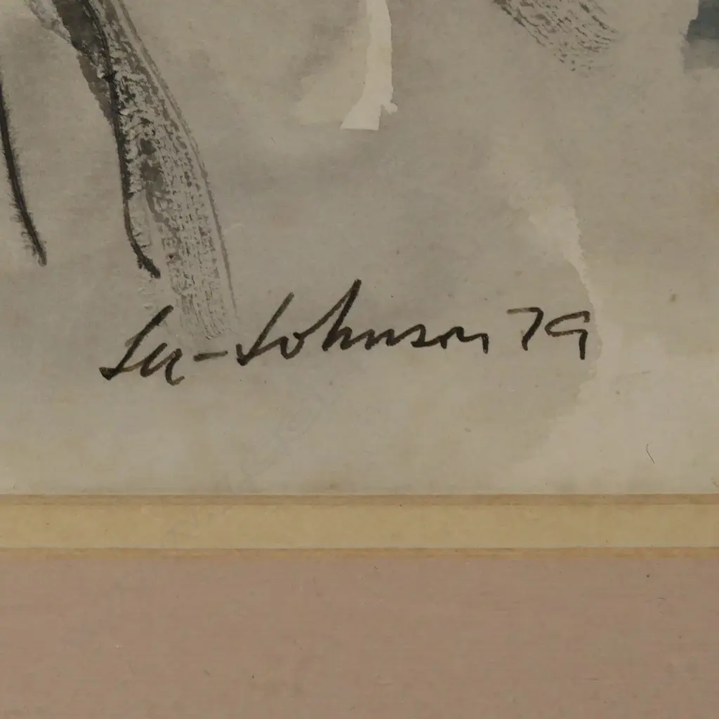 Eric Lee-Johnson, Shells, watercolour and ink, signed, and dated '79, 570 x 405mm. Image 1++