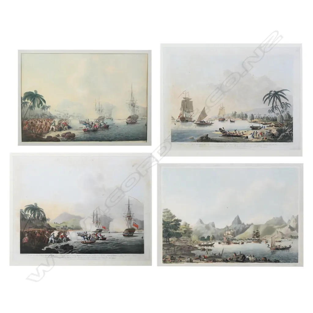 John Cleverley 4 views from Cook's voyages Image 1++