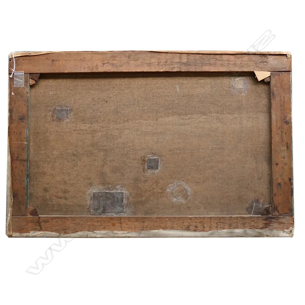 George Edmund Butler (UK/NZ.1870-1936), untitled Wellington coast, oil on canvas, signed, 610 x 965mm. Professional repairs. Image 1++