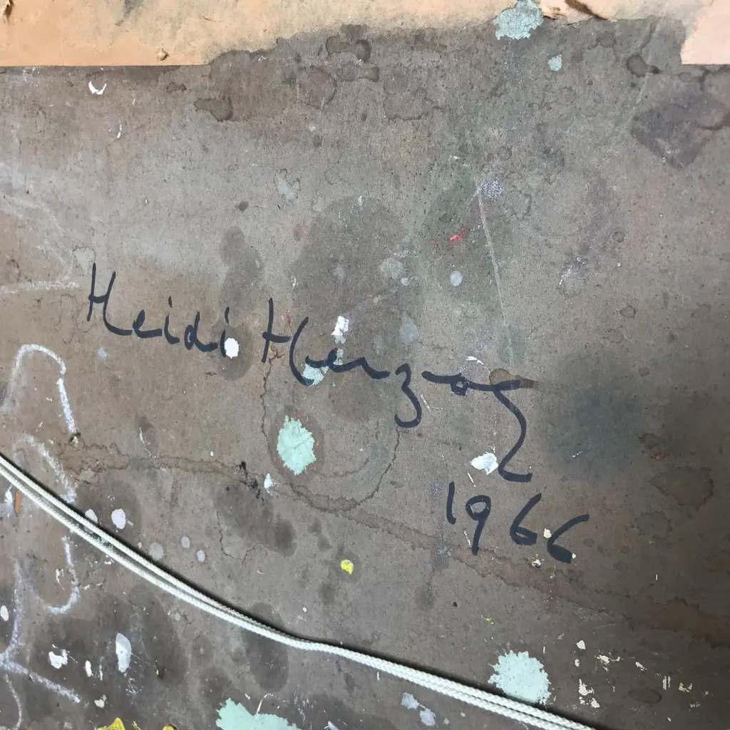 Heidi Herzog (Swiss / S.A.1905-1967) Untitled (brown and green still life) Image 1++