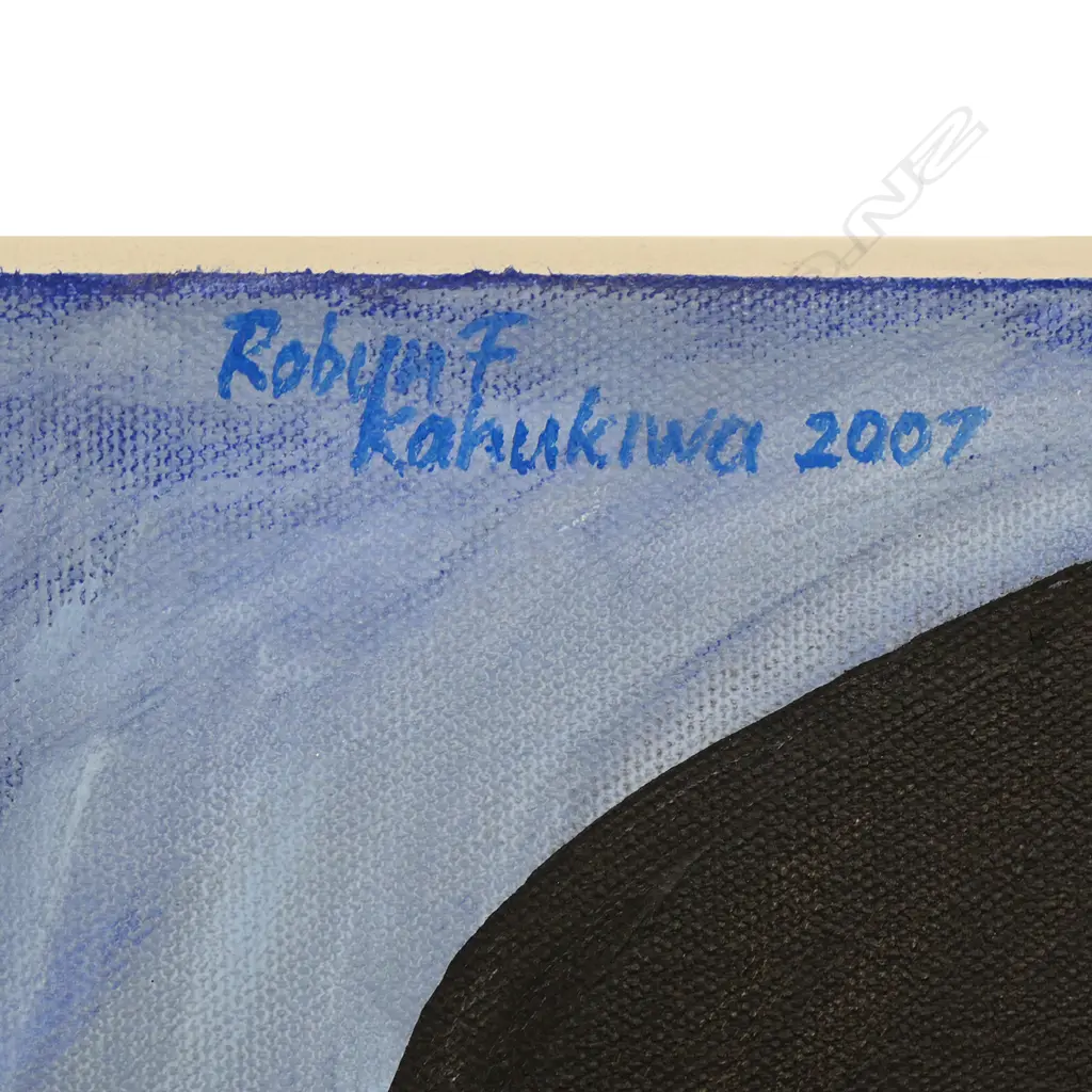 Robyn Kahukiwa (b.1938), 'Flying Hina', acrylic on canvas, signed and dated 2007 Image 1++