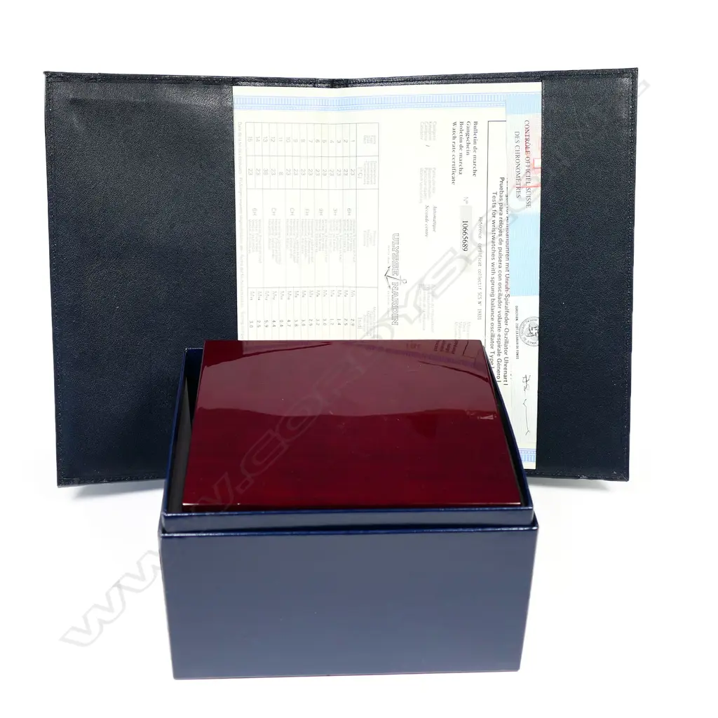 A rare Ulysse Nardin Marine Chronometer wristwatch, ref 266/77/GR, limited edition number 144 of 250 worldwide Image 1++