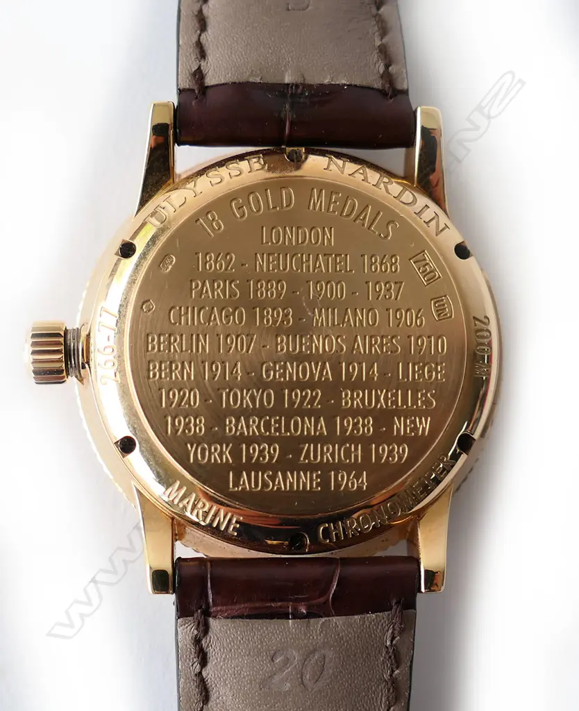 A rare Ulysse Nardin Marine Chronometer wristwatch, ref 266/77/GR, limited edition number 144 of 250 worldwide Image 1++