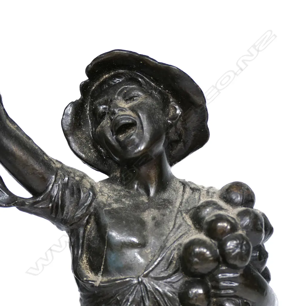 Late 19thC Junghans ‘Fruit Seller’ mystery clock Image 1++