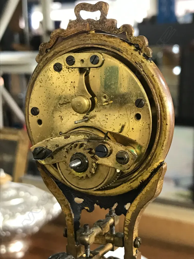 Late 19thC Junghans ‘Fruit Seller’ mystery clock Image 1++