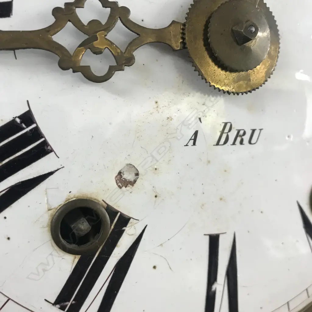 A French comptoise wall clock, Image 1++