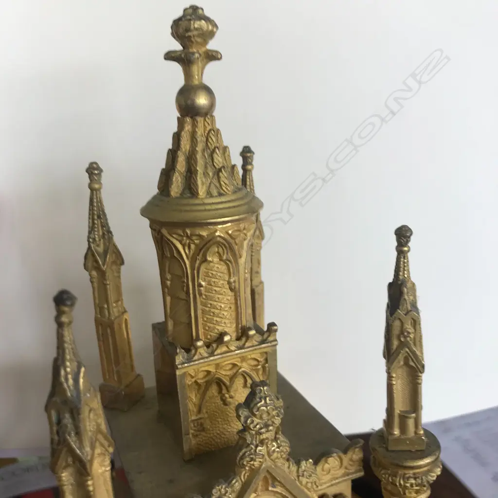 A French Louis Philippe period cathedral clock, c.1840, Image 1++