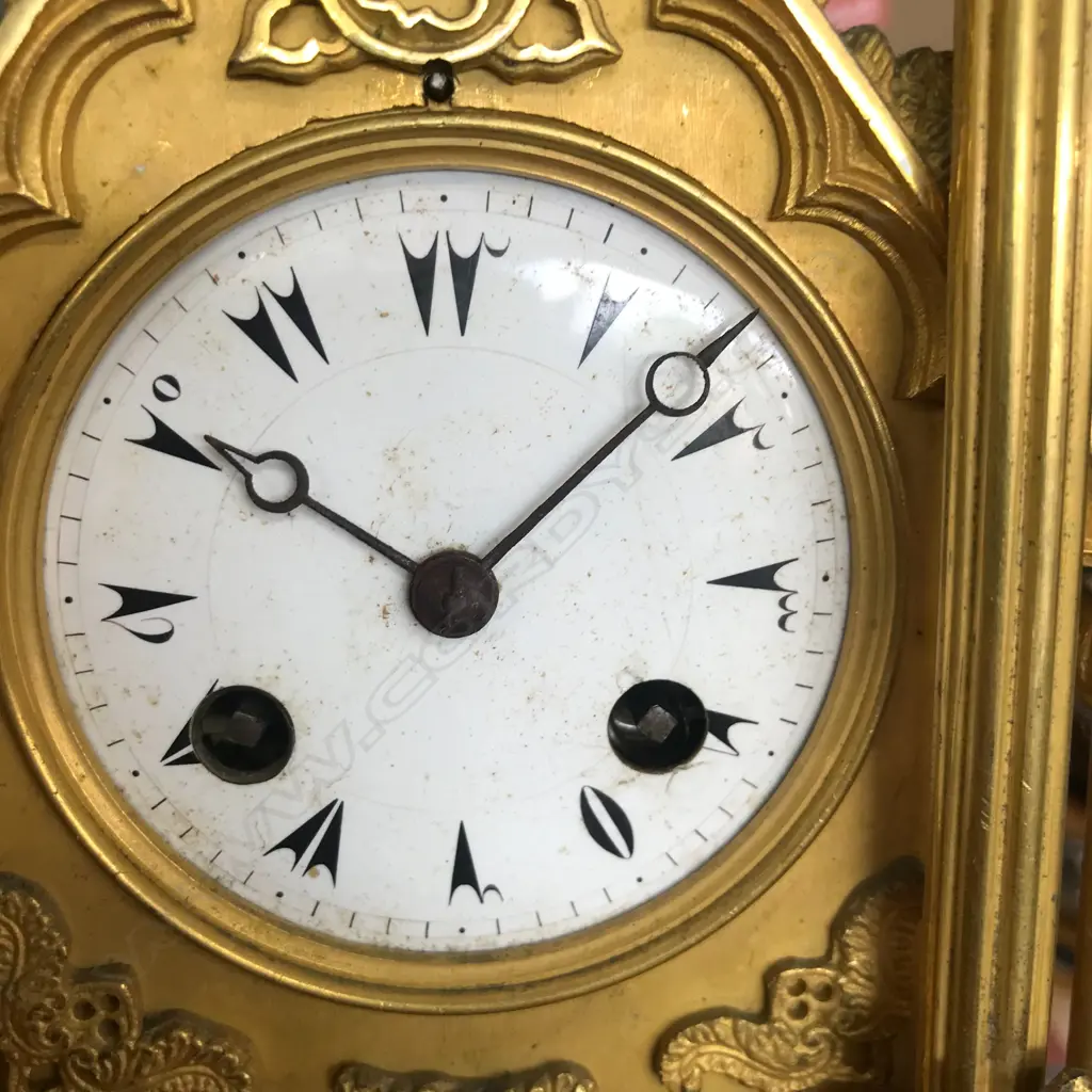 A French Louis Philippe period cathedral clock, c.1840, Image 1++