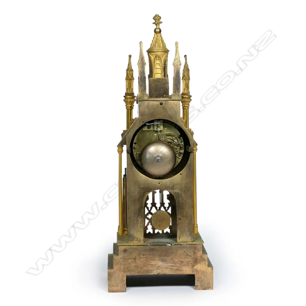 A French Louis Philippe period cathedral clock, c.1840, Image 1++