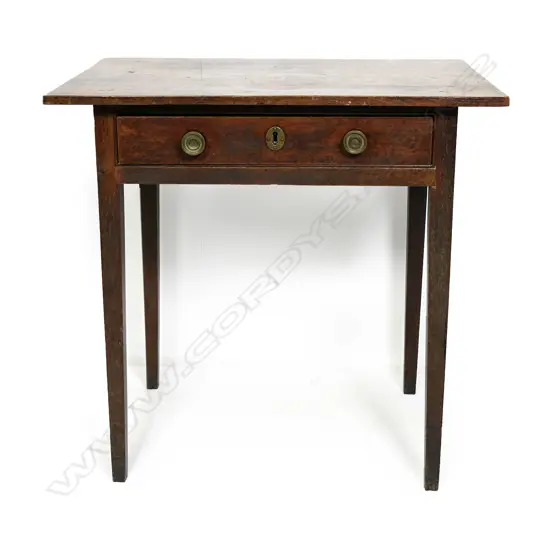 A Georgian oak side table