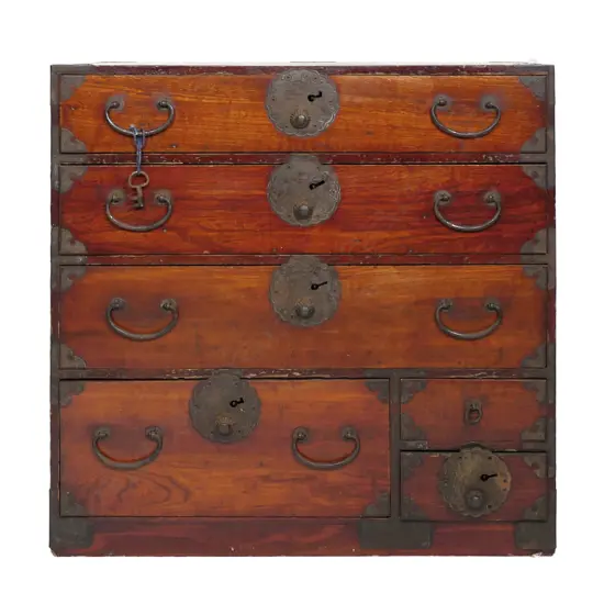 A c.1900 Japanese small tansu chest
