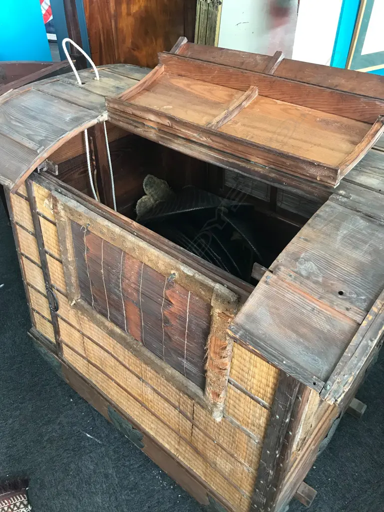 A rare mid to late Edo-period (1800s) Japanese doctor’s palanquin Image 1++