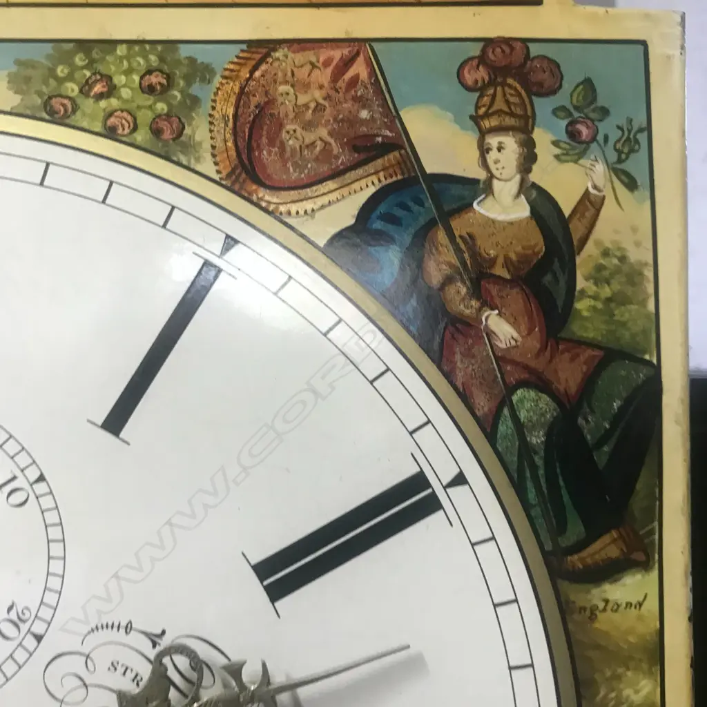A Georgian mahogany long case clock Image 1++