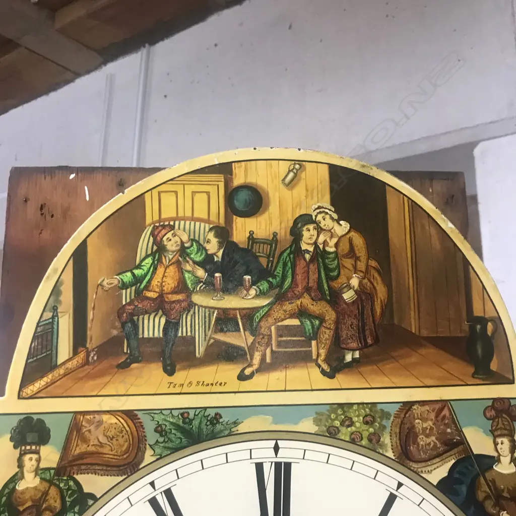 A Georgian mahogany long case clock Image 1++