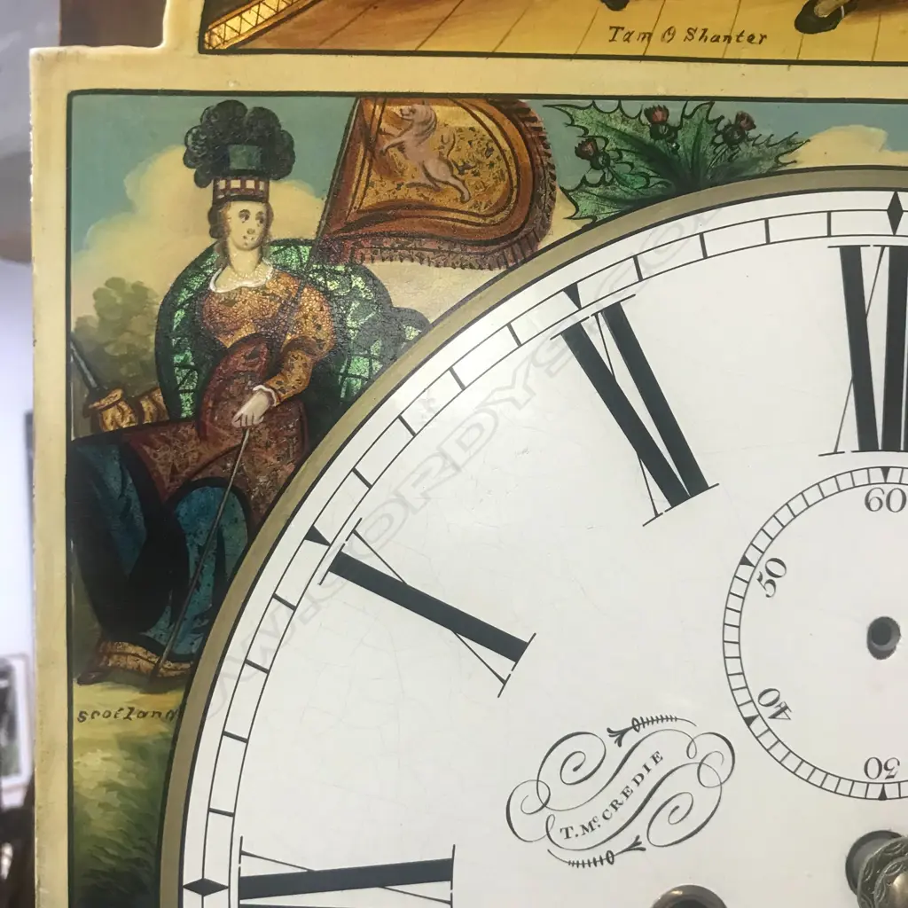A Georgian mahogany long case clock Image 1++
