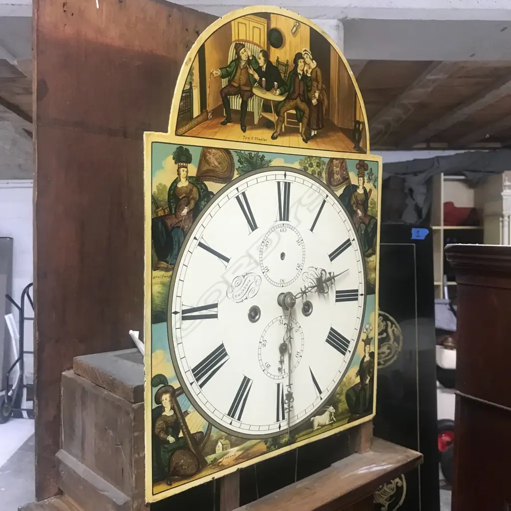 A Georgian mahogany long case clock Image 1++