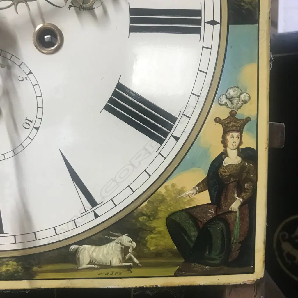 A Georgian mahogany long case clock Image 1++