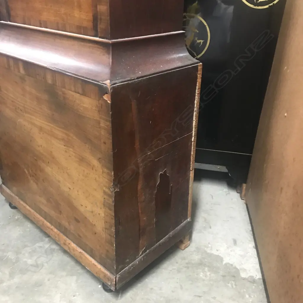A Georgian mahogany long case clock Image 1++