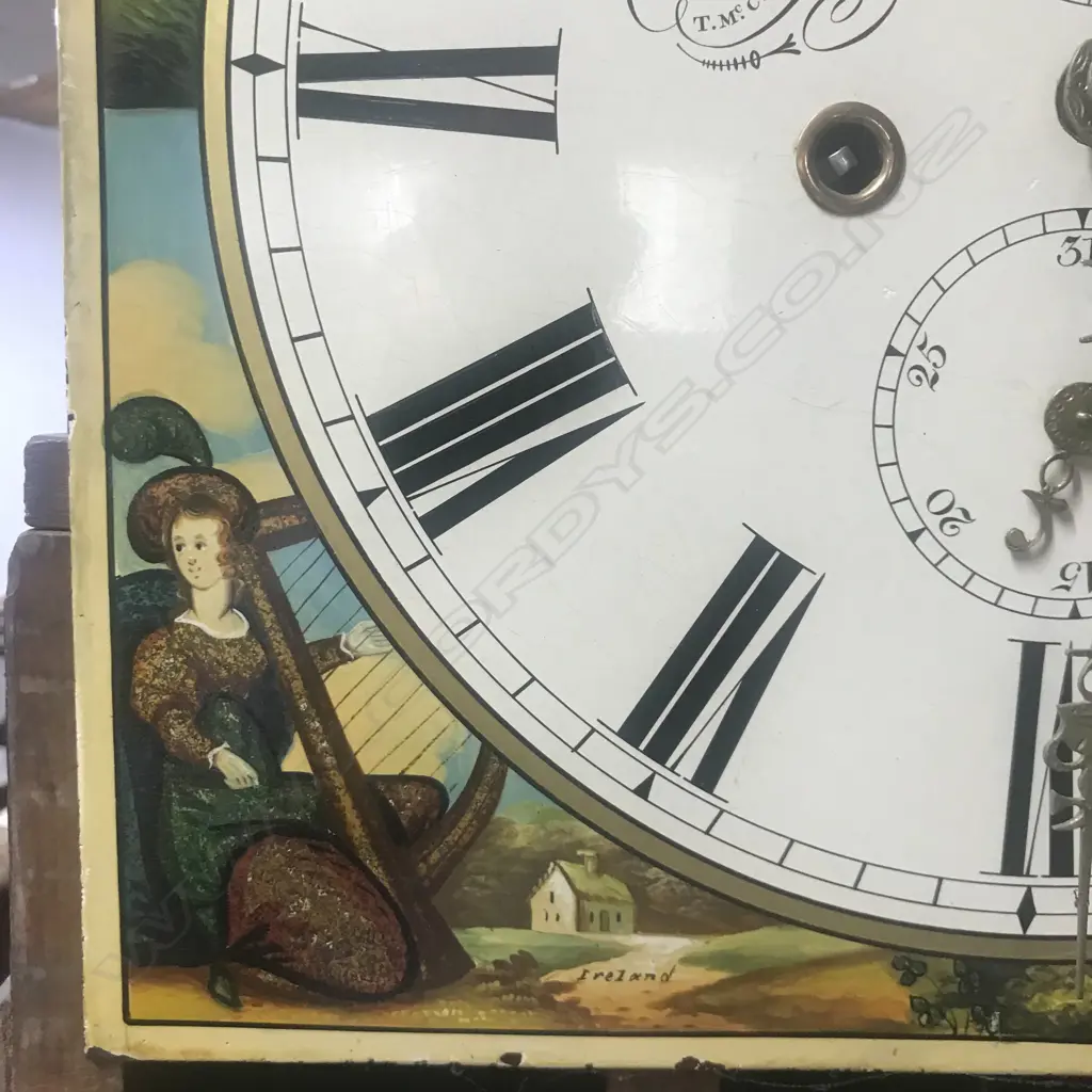 A Georgian mahogany long case clock Image 1++