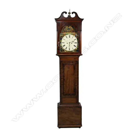 A Georgian mahogany long case clock