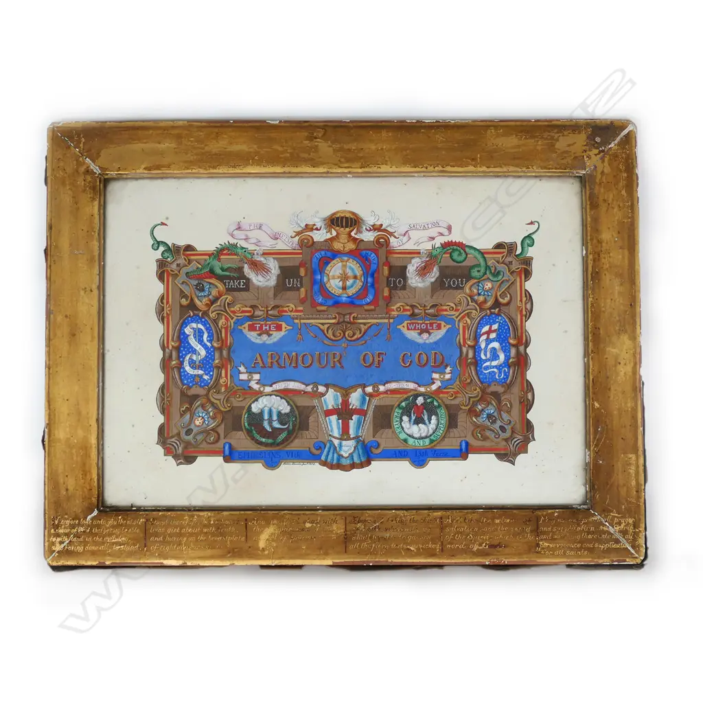 A Victorian biblical illumination from The New Testament, Image 1++