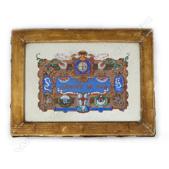 A Victorian biblical illumination from The New Testament,