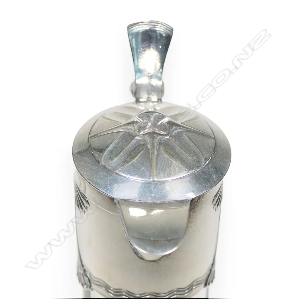 A WMF Art Nouveau silver plate and glass claret jug Image 1++