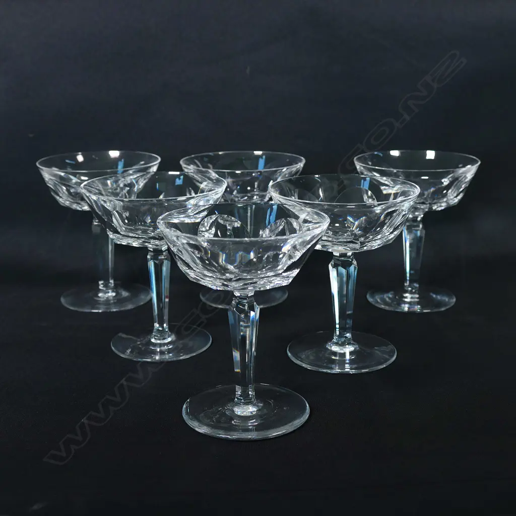 A set of six Waterford champagne coupes, Image 1++