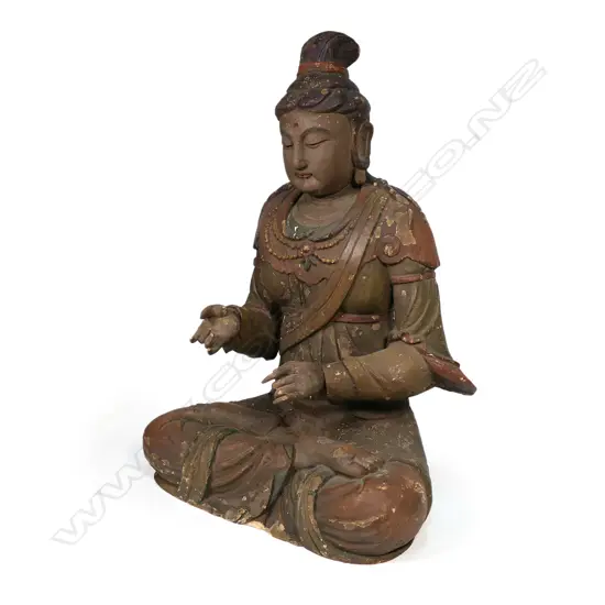 An early Japanese figure of the bodhisattva Avalokiteśvara (Kannon),
