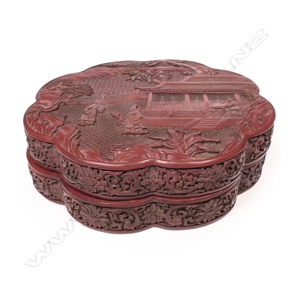 A cinnabar lacquer box, Image 1++
