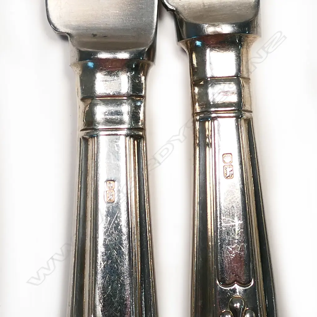 An impressive silver, King's pattern, twelve place, 108-piece cutlery service, Image 1++